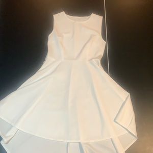 White high low dress
